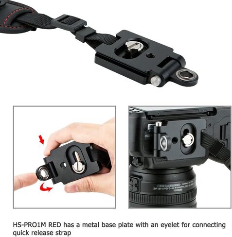 توسيع قبضة حزام اليد للكاميرا DSLR مع لوحة ترايبود سريعة الإصدار لكاميرا Canon EOS R8 R6 Mark II R10 R7 R3 R5C R6 R RP 90D 80D 4000D Rebel T7 T8i T7i T6i 5D Mark IV III 7D 6D Mark II Sony A7R V in Kuwait