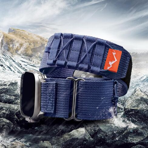 Odbeai Compatible with Apple Watch Ultra 2/Ultra Bands 49mm for Men, Rugged Tactical Nylon Designed Bands Compatible with Apple Watch Bands 45mm 44mm 42mm, Military Sport Loop Strap for iWatch Bands Ultra 2/Ultra/SE 2/SE/Series 9/8/7/6/5/4/3/2/1 in Kuwait