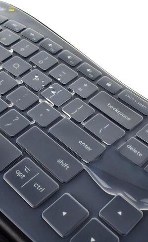 Ultra Thin Desktop PC Silicone Clear Keyboard Cover Skin Protector Compatible with Logitech MK710 K710 MK710-RB MK735 Wireless Keyboard (NOT for Other Desktop Keyboards) in Kuwait
