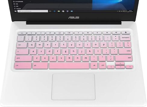 غطاء لوحة مفاتيح CaseBuy لجهاز ASUS Chromebook Flip C433 C433TA C434 2 في 1 14 بوصة، كمبيوتر محمول ASUS Chromebook C302CA/C423NA/C425TA/C434TA-DH342T DSM4T DS384T C523NA، C434TA غطاء Chromebook، وردي متدرج in Kuwait