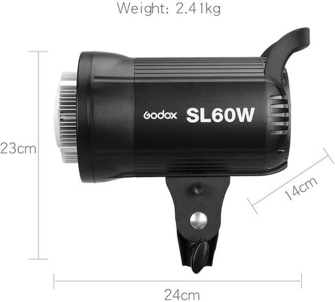 Godox SL-60W LED Video Light and Softbox,Light Stand,Honeycomb Grid Compatible Film Studio Photography Studio (2PCS) in Saudi Arabia