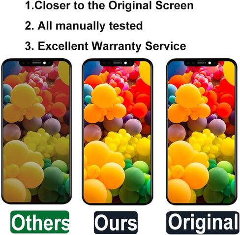 جودفيكسر شاشة LCD بديلة لجهاز ايفون 11 برو ماكس مقاس 6.5 انش مع ادوات اصلاح كاملة، تدعم (خاصية التعرف على الوجه واللمس ثلاثي الابعاد) in Kuwait