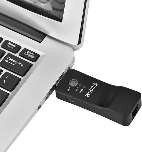 مضخم اشارة لاسلكي صغير 300 متر USB ايه بي واي فاي محول شبكة تلفزيون ذكي تحويل اشارة لاسلكية الى ايثرنت مع منفذ ار جيه 45، يدعم تشفير WEP وWPA / WPS2 وWPA-PSK / WPA2-PSK in Kuwait