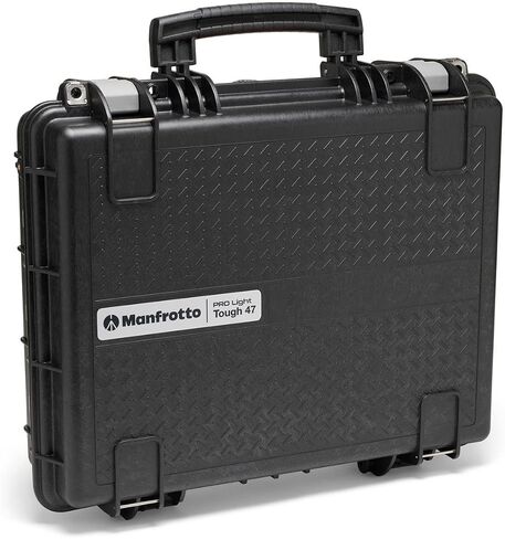 Manfrotto PRO Light Tough 47F، حافظة صلبة للكاميرا، حقيبة التصوير الفوتوغرافي والفيديو، حجم حقيبة اليد، حقيبة مبطنة مع إغلاق محكم وإسفنجة مكعبة مسبقًا، IP67، مقاوم للغبار، مقاوم للماء in Kuwait