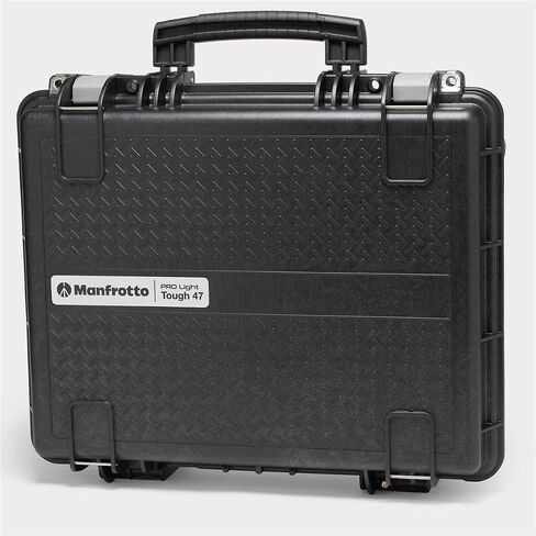 Manfrotto PRO Light Tough 47F، حافظة صلبة للكاميرا، حقيبة التصوير الفوتوغرافي والفيديو، حجم حقيبة اليد، حقيبة مبطنة مع إغلاق محكم وإسفنجة مكعبة مسبقًا، IP67، مقاوم للغبار، مقاوم للماء in Kuwait