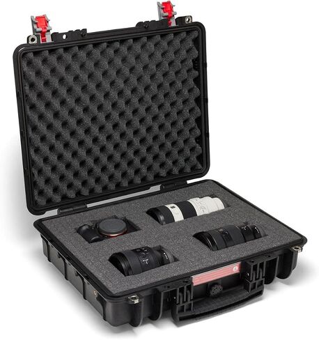 Manfrotto PRO Light Tough 47F، حافظة صلبة للكاميرا، حقيبة التصوير الفوتوغرافي والفيديو، حجم حقيبة اليد، حقيبة مبطنة مع إغلاق محكم وإسفنجة مكعبة مسبقًا، IP67، مقاوم للغبار، مقاوم للماء in Kuwait