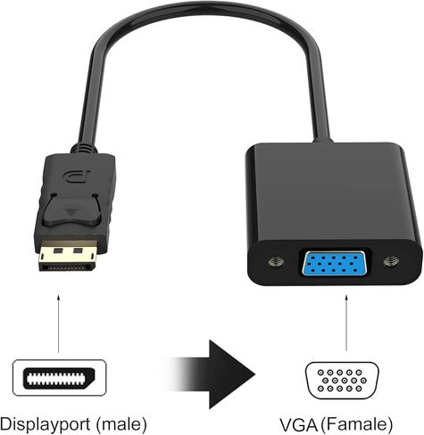 يويجو محول منفذ عرض الى VGA، 1080P HD للكمبيوتر الى جهاز العرض وما الى ذلك in Kuwait