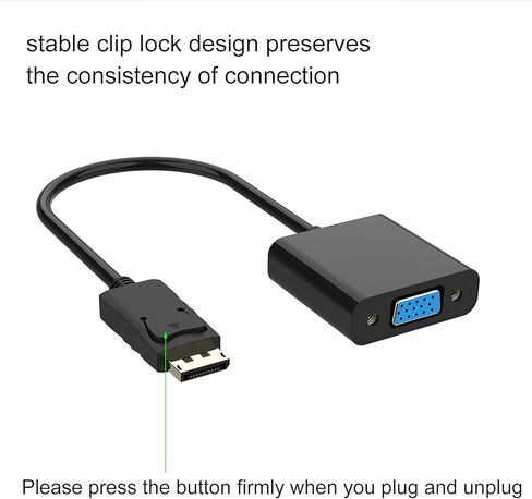 يويجو محول منفذ عرض الى VGA، 1080P HD للكمبيوتر الى جهاز العرض وما الى ذلك in Kuwait