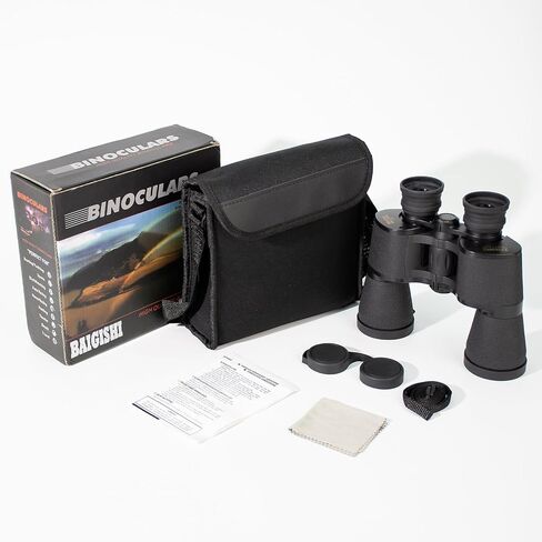 Binoculars for Adults, 20x50 High Powered Binoculars Low Light Night Vision, HD Binoculars Easy Focus and Waterproof, Binoculars for Bird Watching, Hunting, Travel, Cruise Ship, Hiking, Outdoor Sport in Kuwait