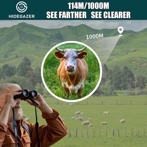 مناظير للبالغين عالية الطاقة، مناظير للرؤية الليلية مدمجة، مناظير صيد لمشاهدة الطيور والمشي لمسافات طويلة والحفلات الرياضية، مناظير صغيرة 12 × 25 تركيز سهل in Kuwait