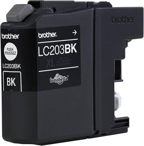 بروذر خراطيش حبر اسود اصلية عالية الانتاجية، LC2032PKS، عبوة من قطعتين، تتضمن خرطوشتين من الحبر الاسود، إنتاجية صفحات تصل الى 550 صفحة/خرطوشة، LC203 in Kuwait