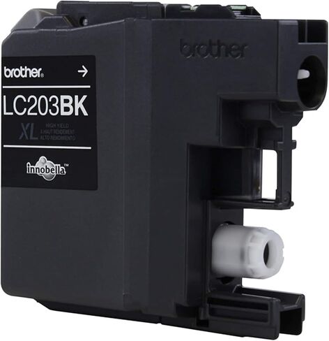 بروذر خراطيش حبر اسود اصلية عالية الانتاجية، LC2032PKS، عبوة من قطعتين، تتضمن خرطوشتين من الحبر الاسود، إنتاجية صفحات تصل الى 550 صفحة/خرطوشة، LC203 in Kuwait