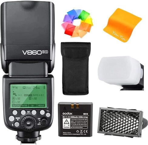 Godox كاميرا فلاش Speedlight V860II-S لسوني TTL 1/8000s HSS 2.4 جيجا هرتز نظام X اللاسلكي GN60 متوافق مع كاميرات سوني الرقمية a9 a7 a7II a7III a7R III a7RII a7SII a6000 a6300 a6500 in Saudi Arabia