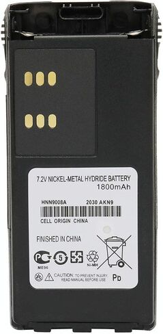 كرير HNN9008A HNN9008 1800mAh بطارية Ni-MH بديلة مع مشبك حزام لموتورولا GP320 GP328 GP338 HT750 HT1225 HT1250 MTX850 MTX960 PR860 PRO5150 PRO7150 in Saudi Arabia