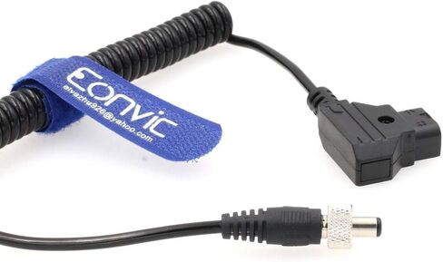 D-Tap to 2.5mm Locking DC Barrel Adapter Cable for Atomos Ninja v Sony Video Devices PIX-E7 PIX-E5 7 Touchscreen Hollyland Mars 400s in Saudi Arabia