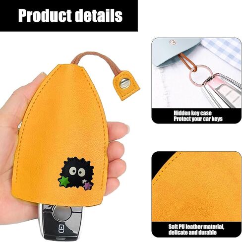 Syshuohe Pull Out Key Case, Creative Pull-Out Cute Large-Capacity Car Key Case, Stylish PU Leather Key Wallets in Saudi Arabia