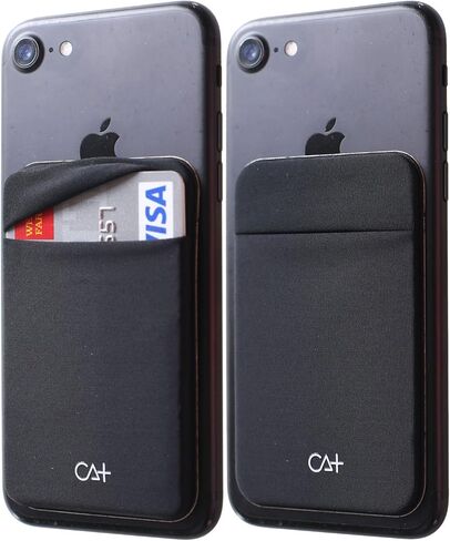 [Two] بطاقات سباندكس وأكمام بطاقات الهاتف الخلوي على محفظة للهواتف الذكية، iPhone 7، 8 Plus، جراب محفظة للهاتف الخلوي Samsung Galaxy 3M لاصق in Kuwait