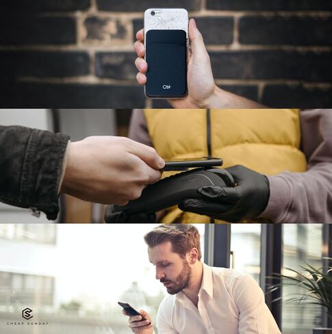 [Two] بطاقات سباندكس وأكمام بطاقات الهاتف الخلوي على محفظة للهواتف الذكية، iPhone 7، 8 Plus، جراب محفظة للهاتف الخلوي Samsung Galaxy 3M لاصق in Kuwait