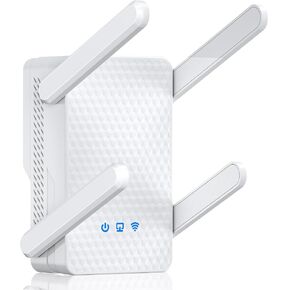 AX3000 WiFi 6 Extender Signal Booster for Home, WiFi Booster Cover up to 12000 Sq.ft and 128 Devices, Dual Band Wireless Repeater w/Gigabit Port, Internet Booster 1-Click Setup, OneMesh Compatible in Kuwait