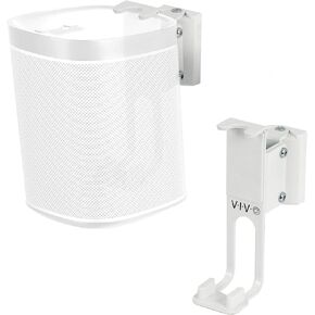 VIVO Dual Wall Mount Brackets Designed for Sonos One, SL, and Play:1 Audio Speakers, Adjustable Mounting for 2 Sonos Speakers, Black, MOUNT-PLAY1B