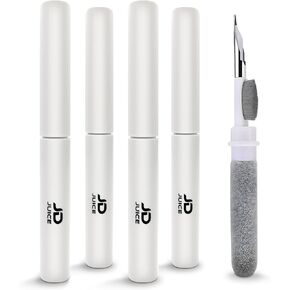 4 Pack - Airpods Cleaning Kit Earbud Cleaning Kit - Phone Cleaning Kit in-Ear Headphones Cleaning Pen Tool, Portable 3-in-1 Laptop Cleaning Kit Electronic Cleaner with a Sponge, Metal Pen Tip