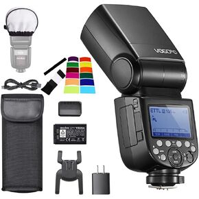 Godox Ving V860III-C Speedlight، فلاش كاميرا 76Ws 2.4G HSS، بطارية ليثيوم أيون 7.2V/3000mAh، وقت إعادة التدوير 0.01-1.5s، مصباح تشكيل LED 10 مستويات لكاميرا Canon in Kuwait