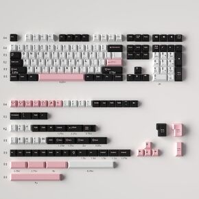 Sumgsn 163 Keys Double Shot Keycaps Cherry Profile Red Samurai Keycaps Set in Kuwait