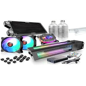 RAIJINTEK Scylla PRO CA360 Water Cooling Kit, Hard Tube, CPU Water Block, 360mm Radiator, D5 EVO RBW Pump, 3 ADD PWM Fans, 12 Copper Fittings(0R10B00216)
