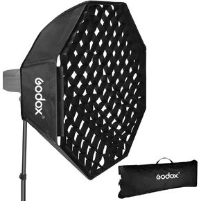 Godox 140cm Top Octagon Grid Softbox Bowens Mount for Photo Studio Video Flash LED Lighting