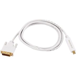Monoprice 6ft 32AWG Mini DisplayPort to DVI Cable - White in Kuwait