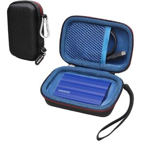 LTGEM Case for Samsung T7 Shield 1TB 2TB Portable SSD External Solid State Drive - Hard Protective Cover Storage Bag,Grey in Kuwait