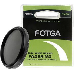 Fotga 52mm Slim Fader Variable Adjustable ND2 to ND4 ND8 ND16 ND32 ND400 ND Neutral Density Filter for Nikon Nikkor Z 26mm f/2.8 for Canon EF-S 24mm F2.8 Sony Panasonic Olympus DSLR Cameras Lenses