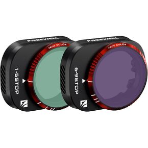 Freewell Variable ND VND1-5 Stop, VND6-9 Stop 2 Pack Run&Gun Camera Lens Filters Compatible with Mini 4 Pro | Run&Gun Camera Lens Filters Compatible with Mini 4 Pro in Saudi Arabia