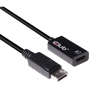 محول Club 3D CAC-1080 DisplayPort 1.4 إلى HDMI 2.0b HDR النشط M/F | مخرج UHD 4096x2160، التوصيل والتشغيل على Windows وMac، يربط أجهزة الكمبيوتر المحمولة وبطاقات الرسومات بالشاشات وأجهزة التلفزيون in Kuwait