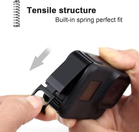 غطاء باب جانبي USB بديل لملحقات أجزاء إصلاح الكاميرا GoPro Hero 7 باللون الأسود in Kuwait