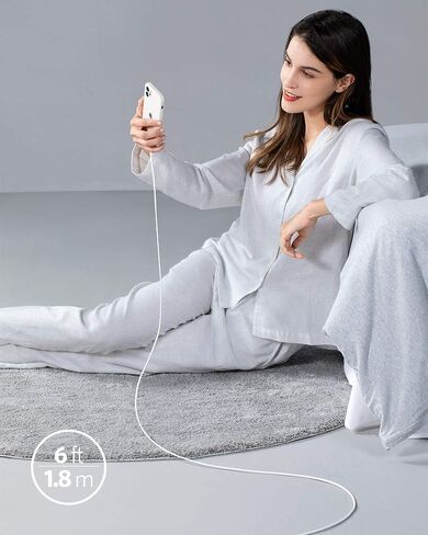 كابل Anker USB C إلى Lightning، معتمد من MFi (3 أقدام، أسود منتصف الليل) | سلك شحن من السيليكون PowerLine III Flow، لهاتف iPhone 13 / 13 Pro والمزيد in Kuwait