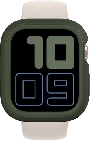 RHINOSHIELD Bumper Case Compatible with Apple Watch 9/8 / 7 - [45mm] | Slim Protective Cover - Lightweight and Shock Absorbent, Non-Slip - Sand Beige in Saudi Arabia