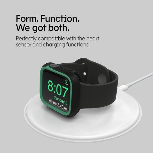 RHINOSHIELD Bumper Case Compatible with Apple Watch 9/8 / 7 - [45mm] | Slim Protective Cover - Lightweight and Shock Absorbent, Non-Slip - Sand Beige in Saudi Arabia