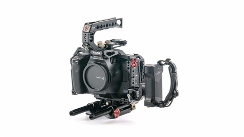 Tiltaing Camera Cage for BMPCC 6K Pro Advanced Kit TA-T11-A-B Blackmagic Pocket Cinema Camera Rig (Advanced Kit Black) in Saudi Arabia