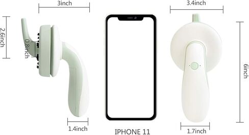 Elgood Tabletop Vacuum Cleaner with Cleaning Brush,Eraser dust Vacuum USB Charging,Best Desk Vacuum No Dead Angle Cleaning for Home/School/Office (Grey) in Kuwait