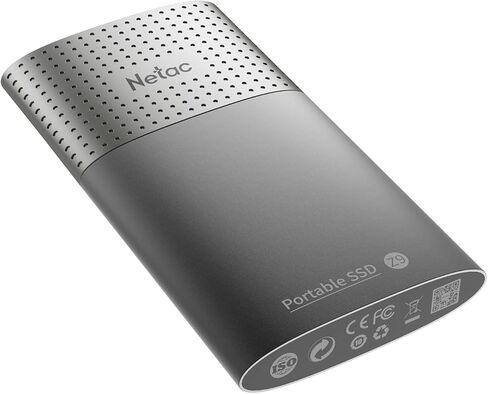 Netac 1TB Portable SSD USB 3.2 Gen 2 (10 Gbps, Type-C) External Solid State Drive Backup Slim Drive for File Storage/Business Travel Essential, Rapid Read & Write Low Noise, Z9 in Kuwait