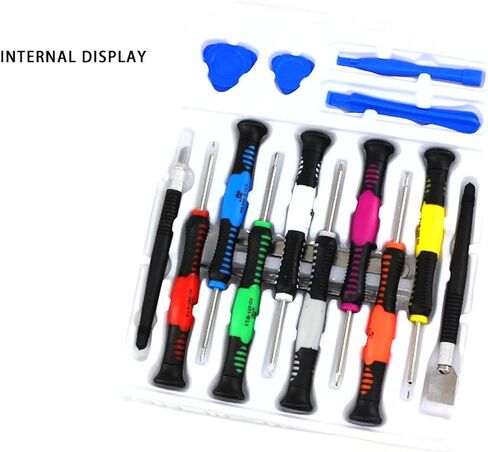 16 in 1 Electronics DIY Precision Screwdriver Set Repair Tool Kit Compatible Samsung, iPhone, Smartphone Repair, iPad, Computers, Laptops and Other Devices in Saudi Arabia
