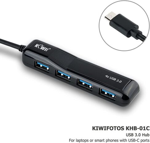 موزع USB C Hub، مركز بيانات USB 3.0 ذو 4 منافذ مع نقل عالي السرعة يصل إلى 5 جيجابت في الثانية لأجهزة iMac وMacBook وMac Pro/Mini وSurface Pro وXPS وأجهزة الكمبيوتر المحمولة ومحرك أقراص فلاش USB المحمول والقرص الصلب المحمول in Kuwait