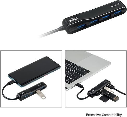موزع USB C Hub، مركز بيانات USB 3.0 ذو 4 منافذ مع نقل عالي السرعة يصل إلى 5 جيجابت في الثانية لأجهزة iMac وMacBook وMac Pro/Mini وSurface Pro وXPS وأجهزة الكمبيوتر المحمولة ومحرك أقراص فلاش USB المحمول والقرص الصلب المحمول in Kuwait
