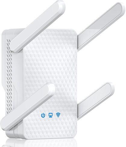 AX3000 WiFi 6 Extender Signal Booster for Home, WiFi Booster Cover up to 12000 Sq.ft and 128 Devices, Dual Band Wireless Repeater w/Gigabit Port, Internet Booster 1-Click Setup, OneMesh Compatible in Kuwait