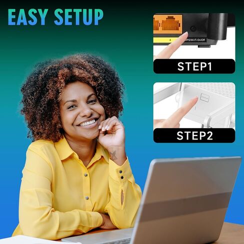 AX3000 WiFi 6 Extender Signal Booster for Home, WiFi Booster Cover up to 12000 Sq.ft and 128 Devices, Dual Band Wireless Repeater w/Gigabit Port, Internet Booster 1-Click Setup, OneMesh Compatible in Kuwait