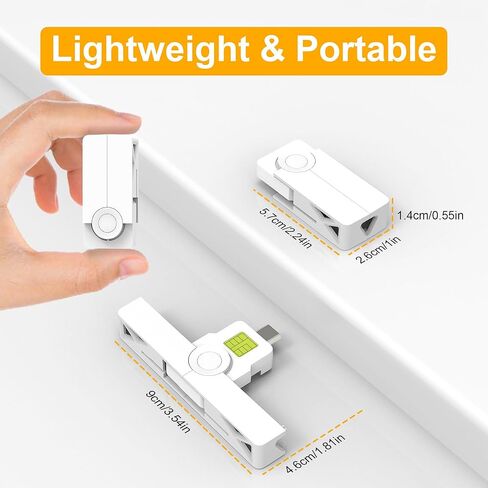 قارئ بطاقات CAC صغير قابل للطي من النوع C عسكري، قارئ بطاقات ذكية DOD Military USB وصول مشترك CAC، قارئ بطاقات PIV مدمج وبطاقة الائتمان ورقاقة الهوية، متوافق مع نظامي التشغيل Windows وLinux in Kuwait