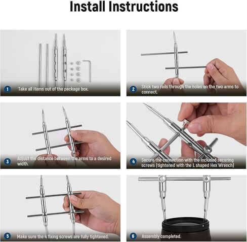 NEEWER Lens Sucker and Spanner Kit, IC Pick Up Vacuum Suction Pen with 7 Interchangeable Suction Cups and Curved Tips Camera Lens Spanner Wrench Stainless Steel Tool for Lens Repairing and Cleaning in Saudi Arabia