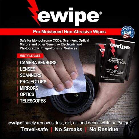 Digital Survival Kit - Type-1 (20mm) Sensor Swabs, PEC-PAD Photo Wipes, E-Wipe Packet, Aeroclipse Optic Cleaner Non-Flamable Solution - Camera Cleaning Kit with Travel Bag in Saudi Arabia
