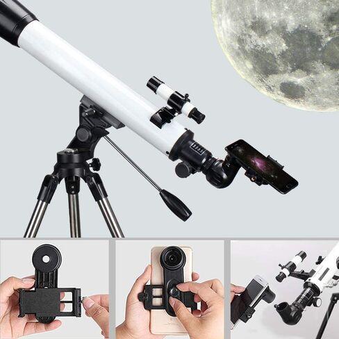 Moutec Telescope for Astronomy Beginners with Sturdy Steel Tripod, 700x70mm AZ Astronomical Refractor Telescope for Adults, Great Astronomy Gift for Kids to Explore Moon and Planets in Saudi Arabia
